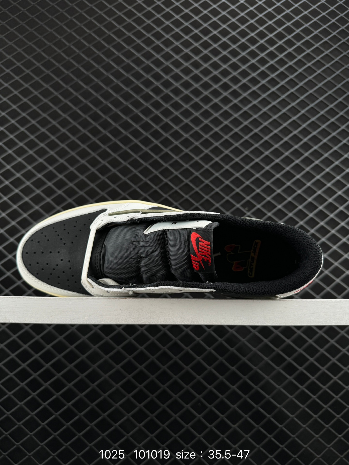 fragment design x Travis Scott x Nike Air Jordan 1 Low OG SP”Black/Green Toe“